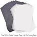 Selizo 100 Sheets Carbon Transfer Paper and Tracing Paper with Embossing Stylus Set for Drawing, Sketching, Canvas, Wood and Other Art Surfaces
