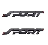 LIGHTKOREA 2Pcs 3D Sport Metal Point Emblem Side Fender Trunk Emblem Vehicle Car Motorcycle Badge De