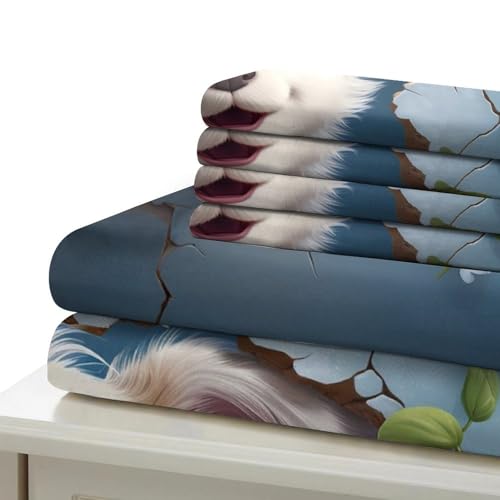 Housse de couette microfibre résistante 260x220cm anti-pli pour ado - 7