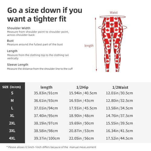 Leggings con estampado de bandera de Canadá para mujer ropa deportiva para clima variable 5