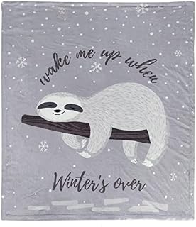 Olivia Rocco Sloth Teddy Duvet Cover Set Soft Thermal Quilt Sets Warm Cosy Snug Bedding, Double