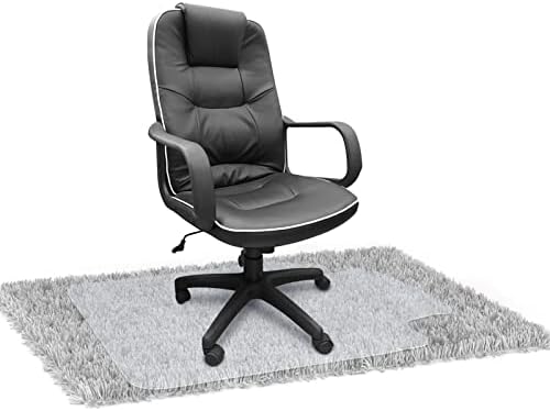 Office Chair Carpet Protector, T Shaped Plastic Carpet Cover Large Office Mat desk Chair Mat for Carpeted Floor with Studded Bottom for Home Office Carpet Floor