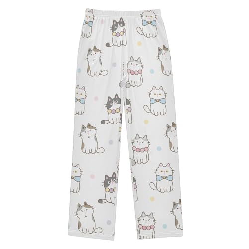 Boys' Pants Cartoon Cat Cute Long Bottoms Jogger Pants Elastic Waist Trousers with Pockets S-XL - Main Image