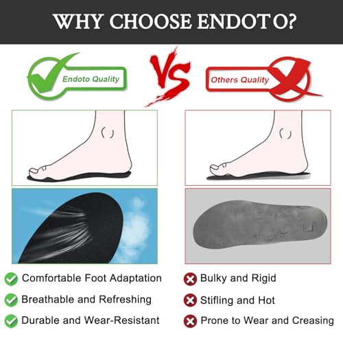 Image of Endoto Insoles for ASICS Running Sneakers, Replacement High-Rebound EVA Inner Inserts Soles for Men & Women Shoes