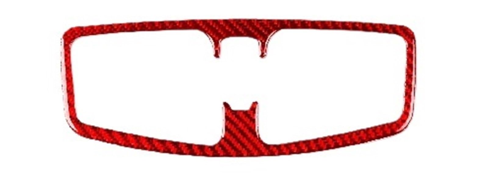 for Renault for Megane RS 2009-2015 LHD RHD Car Center Console Air Outlet Sticker(Red Carbon)