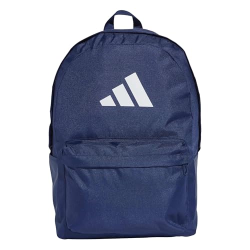 adidas Unisex adulto Classic 3Bars Backpack, Dark Blue/White, One Size