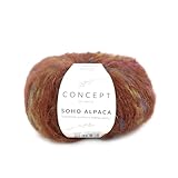 Pelotes SOHO ALPACA by Concept de Katia en pelotes de 50 grammes et 75 mètres (304 - Tuile - Multicolore)