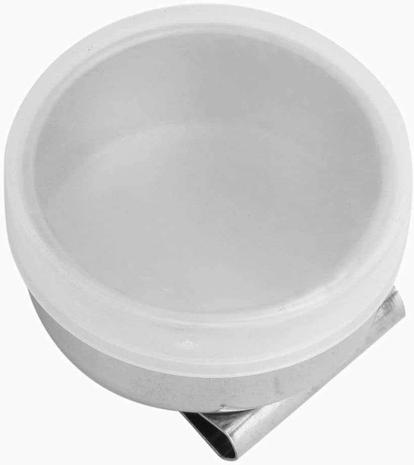 Large Mouth Artist Palette Cup with Lid, Stainless Steel Metal Palettes Container Cup Travel Portable Paint Cleaning Container for Solvent Watercolor Gouache Acrylic Paint Oil Paint(F-307 with cover)