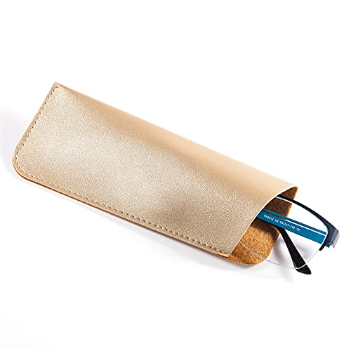 Image of TRIUMPH VISION 3 Pack Reading Glasses Pouch Soft Case Eyeglass Sleeve Slim | Alternative to Bulky Case in bag, Lightweight Lined Padded Protect Optical lens Slip in, Cute Pattern Portable for Daily Use