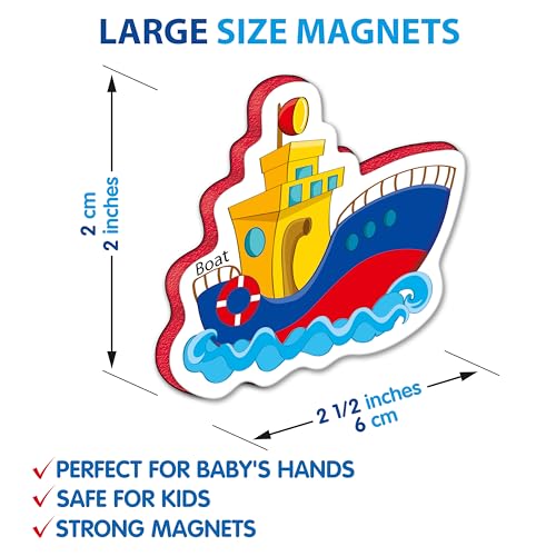 Little World RK93010-02 Large Set Of 24 Foam Fridge Magnets For Toddlers 1-3 - Refrigerator Magnets thumb #4