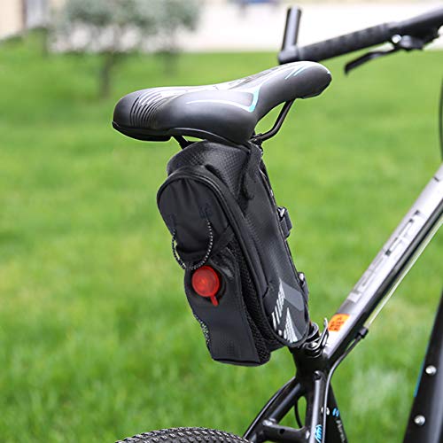 BESPORTBLE Bolsa de Selim de Bicicleta Com Suporte para Garrafa de Ãgua E Luz Traseira para Biciclet