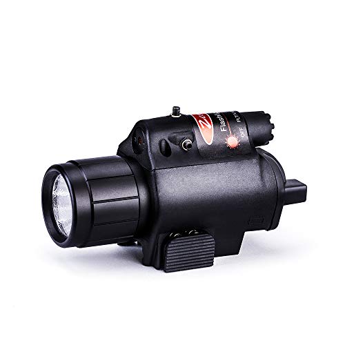 Lampe Torche à Del 2 en 1 et Lunette de visée à Point Rouge, avec Adaptateur Picatinny/Weaver intégré