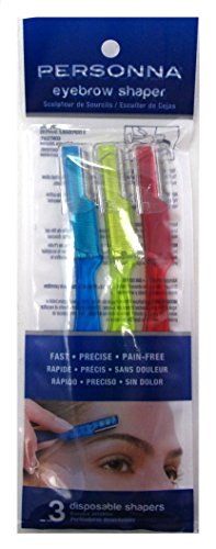 Personna Eyebrow Shapers 3 Count (6 Pack)
