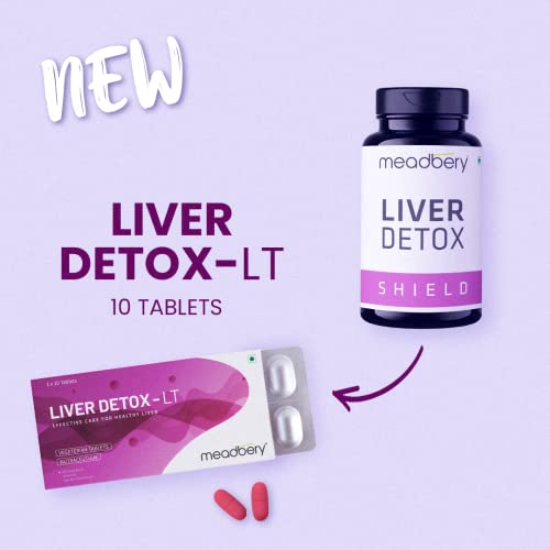 Image of MEADBERY Liver Detox Supplement For Men And Women With 600Mg Of Milk Thistle For Healthy Liver Tablet | Helps In Cleanse Liver, Natural Protection Against Fatty Liver 10 tablets