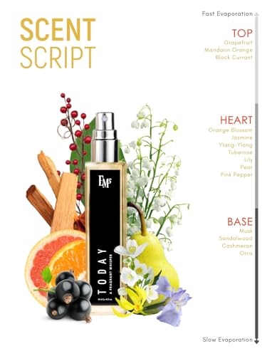 Image of EM5 Today Perfume for Women | Citrus Woody Citrus Fragrance | Eau de Parfum | Strong & Long Lasting Spray | Luxury Gift for Her | 15ml