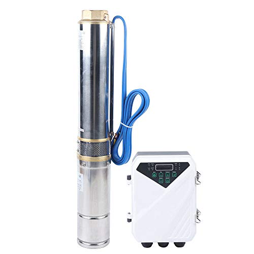 4'' Solar Water Pump Submersible Deep Well Water Pump w/MTTP Controller 110V 1500W 13000L/H
