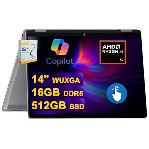 HP OmniBook X Flip 2-in-1 Copilot+ AI PC Laptop | 14