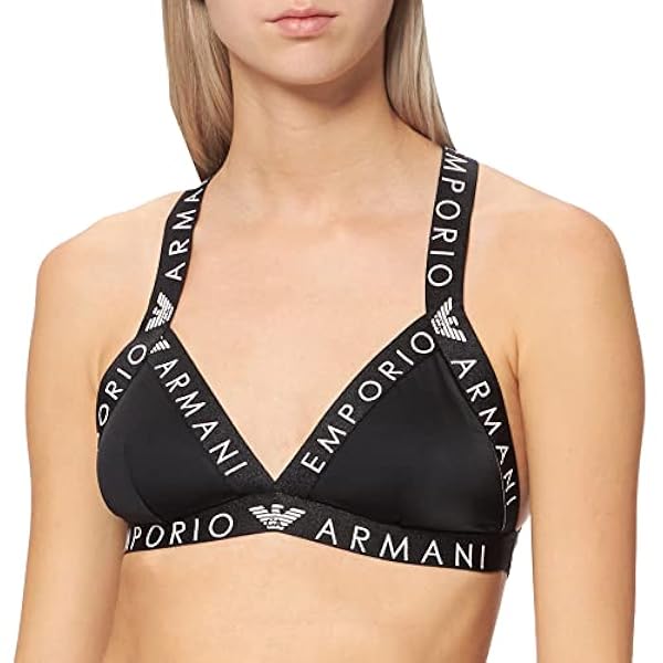 Emporio Armani Sporty Microfiber Sujetador Deportivo para Mujer