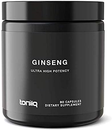 Ultra High Strength Panax Ginseng Root Capsules - 90 Vegan Capsules
