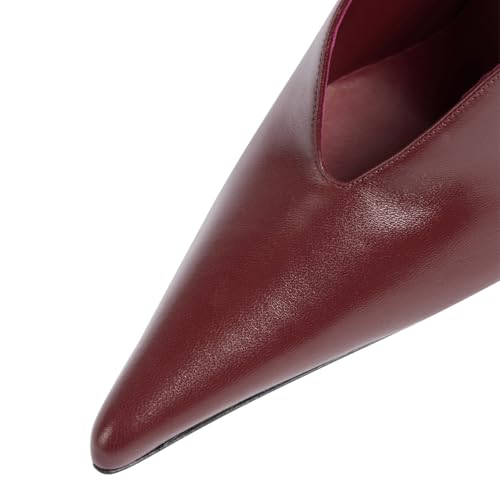 FOWT Women Pointed Toe Pumps Slip on Stiletto High Heels Office Formal Event Outfit Shoes Size 4-16 US4