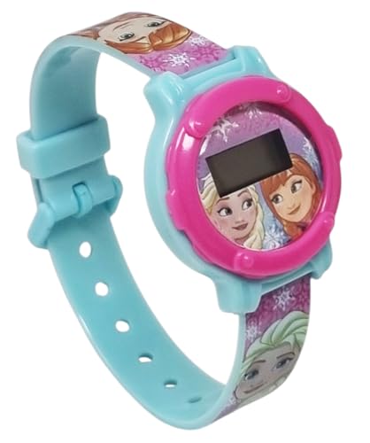 Disney Reloj de pulsera digital Frozen Elsa y Anna con correa ajustable Disney Reloj de pulsera digital Frozen Elsa y Anna con correa ajustable