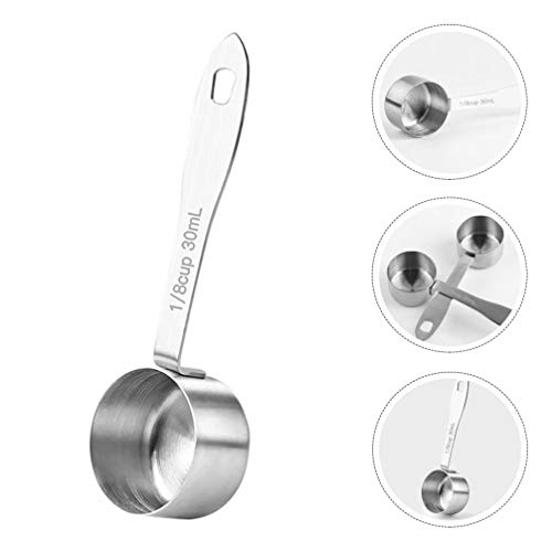 Cabilock Colher De Medição De Café Colher De Sopa de Aço Inoxidável Punho Longo Colher de Café de Le