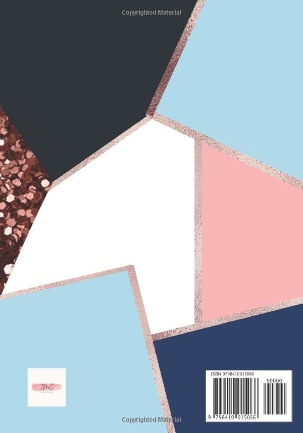 Miniatura 2 de Rose Gold and Navy Geometrical Notebook