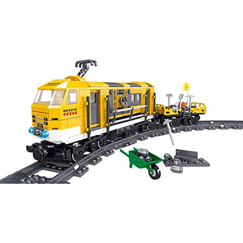 ZJLA Bausteine Zug Dampflok Modell 431 Klemmbausteine kompatibel mit LEGO Technik ohne Schienen