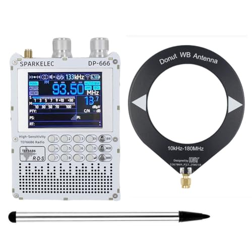 Radio plein bande TEF6686 récepteur FM haute sensibilité portable écran tactile