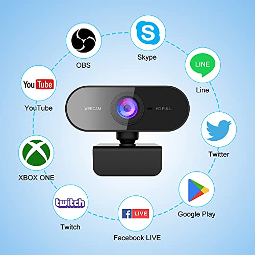 ウェブカメラ フルHD 1080P 30FPS 広角 Webカメラ 内蔵マイク USBカメラ ノイズ対策 オートフォーカス 【在宅勤務必要】 動画配信 家庭 会議 ゲーム実況 授業カメラ ビデオ通話用 Windows XP/7/8/10/ 2000/Mac OS X/Android TV対応