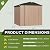 U-MAX 7' x 7' Storage Metal Shed, Large Outdoor Sheds & Outdoor Storage Clearance 7x7, Lockable Garden Shed, Utility and Tool Storage for Garden, Backyard, Patio and Outside Use