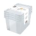 Produktbild 3er Pack: Praktische Aufbewahrungsboxen mit 20 Liter Volumen für Haushalt, Werkstatt und Garage. Multifunktionale Einsatzmöglichkeiten!