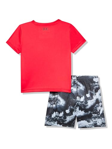 Image of Under Armour Boys' 2-piece Short Sleeve Graphic T-Shirt and Shorts Set, Lightweight & Breathable