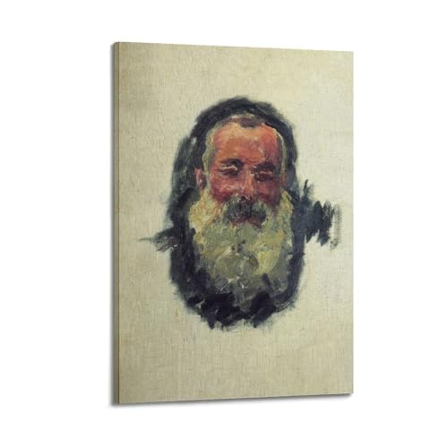 Poster autoportrait de Claude Monet et décoration murale moderne 40x60