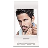 Zadro Fogless LED Lighted Shower Mirror for Fog Free Shaving with Secure Hold Mounting, White,...