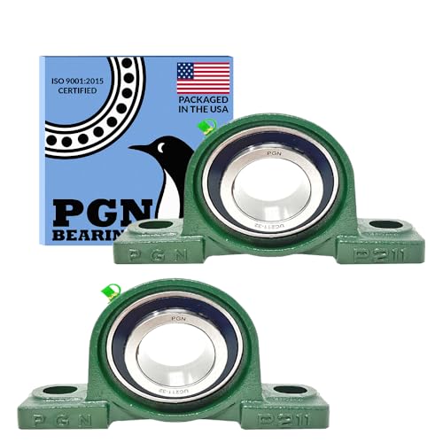 PGN UCP211-32 (2 Pack) Pillow Block Bearing - 2" Bore Self-Aligning