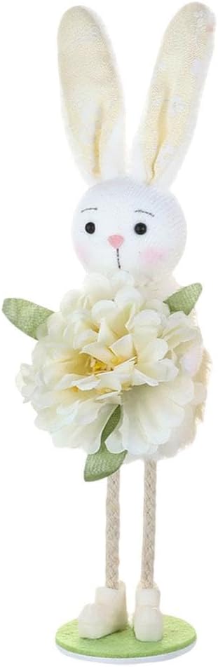 Easter Bunny Figurines, Easy to Position and 6x6x20cm, Bunny Hanging Doll, Soft Rabbit Com Ornaments, Decorative Cute