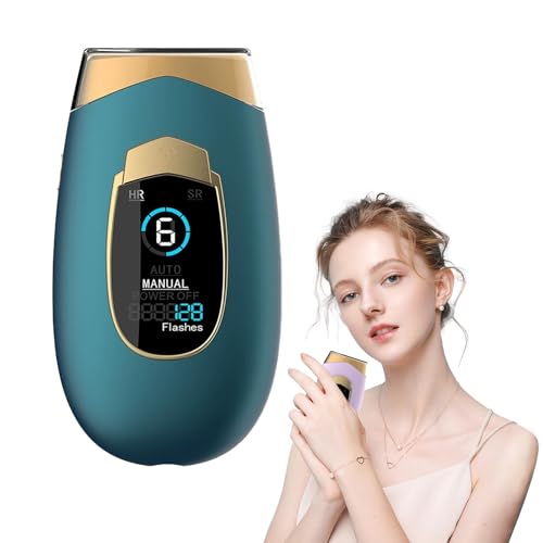 WGQR Depiladora, Tecnología IPL, Detiene el Crecimiento del Vello, Proporcionando una Piel Suave con una Sensación Delicada e Indolora(Verde Oscuro)