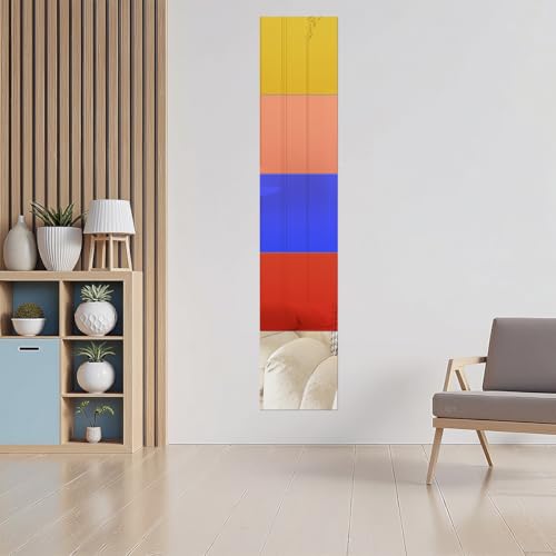 Image of 5 Pcs 12 x12 Inch Colorful Acrylic Mirror Sheet, 1 /8 Inch Thick Opaque Glossy Mirror, Plexiglass Mirror Sheets with Protective Film, Rigid Mirror Sheets for Sawing, DIY, Laser Cutting and Engraving