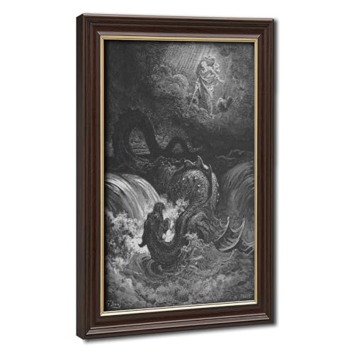 Impression sur toile Destruction du Leviathan par Gustave Doré pour déco bureau 61x91 cm
