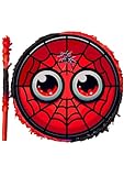 Piñata de superheroes araña telaraña para cumpleaños y fiestas con tematica divertida de animales en forma de tambor e imagen full hd para niños y decoracion, superheroes, araña, niños, fiesta