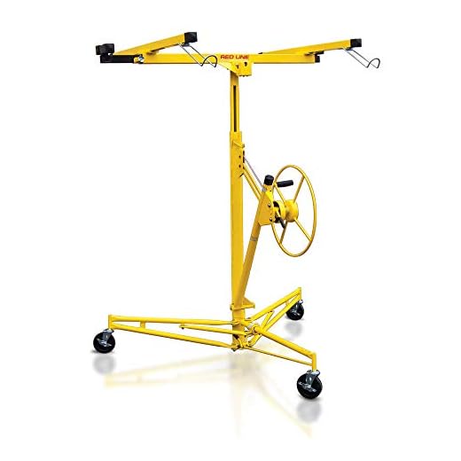 Red Line RLP9016 Drywall Panel 19' Hoist Lifter Dry Wall Lift Tool