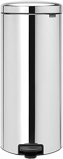 Brabantia NewIcon Prullenbak 30L - Kunststof Binnenemmer - Brilliant Steel