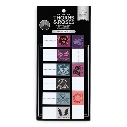 Onglets autocollants A Court of Thorns and Roses pour annotation de livres ACOTAR, 30 flags
