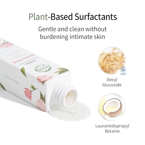 Image of HH Herb & Health Prebiotics Feminine Wash for Women, Moisture Boost, pH3.6 Cleanser with Botanical Extracts, Hydrating Intimate Care for Odor, Dry Skin, Rose Scent