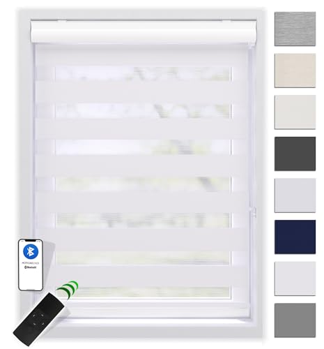 EFIXS Doppelrollo mit Kassette 120 x 240 cm (BxH) in Weiss/Duo...