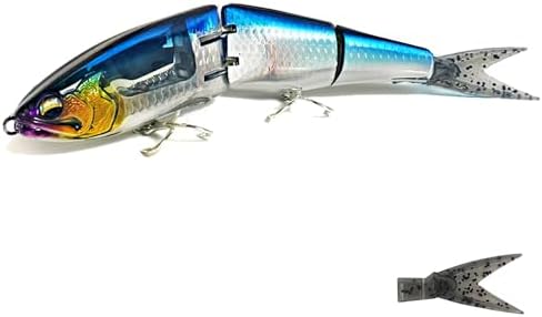 Bekoas Swimbait, Fishing Lures for Bass, Glide Bait, 7.5 inch Big Giant Sinking Lures