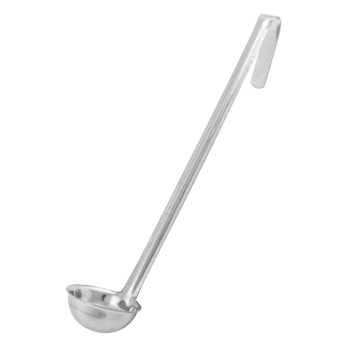 Winco Prime One Piece Stainless Steel Ladle, NSF Listed, 3/4 Ounce