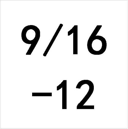 Hand Tools 9/16-12 14 16 18 20 24 28 32 36 40 Unc Uns Un Unf Unef Hss Right Hand Tap Tpi Threading Tools For Mold Machining 9/16" - (Color: 12 Unc, Pitch: 10Pcs)