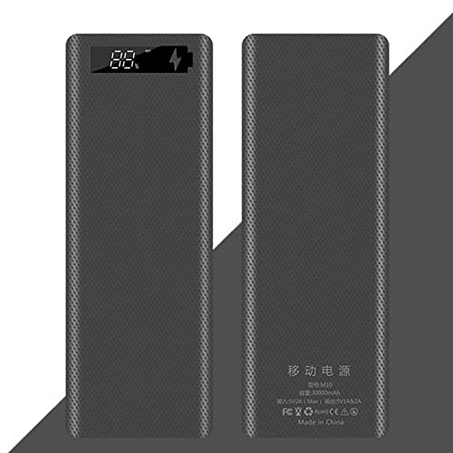 Image of 30000mAh 10x18650 Power Bank Dual USB for All USB Devices Black Quick Charge